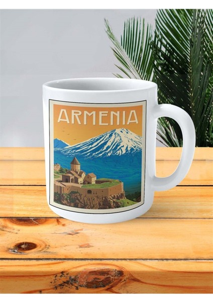 Armenia Baskılı Kupa Bardak Kişiye Özel Desen