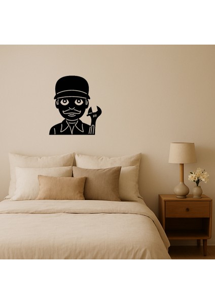 Tamirci Erkek Emoji Dekoratif Tablo - PHN3413-3484