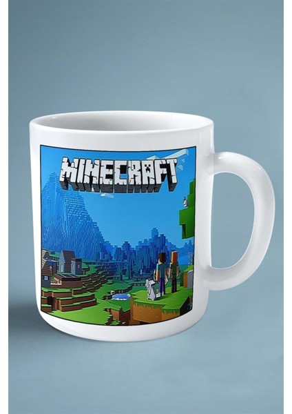 Minecraft Oyun Baskılı Kupa Bardak Çift Taraflı Kişiye Özel Model 3