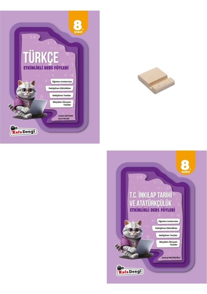 LGS 8. Sınıf Türkçe ve T.C. İnkılap Tarihi ve Atatürkçülük Etkinlikli Ders Föyleri - Telefon Tutucu