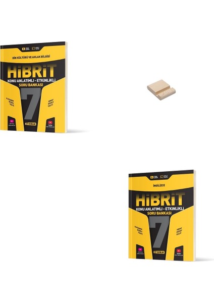 7. Sınıf Hibrit Serisi Din Kültürü ve Ingilizce Soru Bankası + Telefon Tutucu
