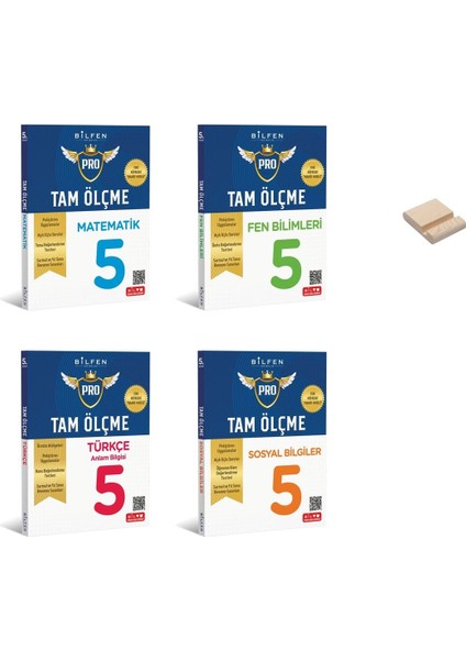 5. Sınıf Tam Ölçme Serisi Etkinlikli Matematik Fen Türkçe ve Sosyal 4lü Set Soru Bankası + Telefon Tutucu