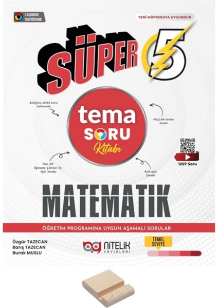 5. Sınıf Süper Tema Matematik Soru Bankası + Telefon Tutucu
