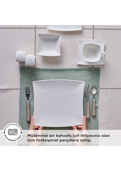 Forever Bone Perfect White 32 Parça 6 Kişilik Kahvaltı Takımı fırsatları