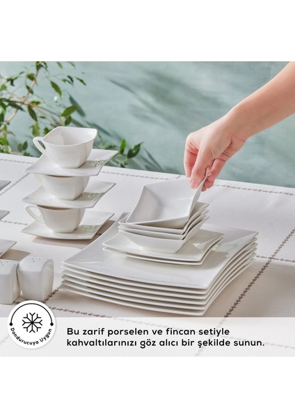 Forever Bone Perfect White 32 Parça 6 Kişilik Kahvaltı Takımı indirimleri