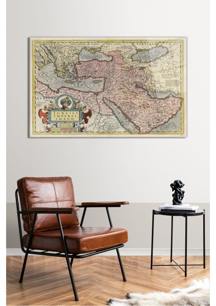 Osmanlı Imparatorluğu Haritası Yatay Cam Tablo, Modern Ev Ofis Dekoru, Hediyelik Duvar Dekorasyonu fiyatları