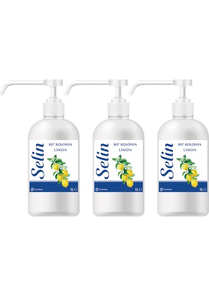 Limon Kolonyası Şişe 3 Lt (1 Lt X3 Adet)