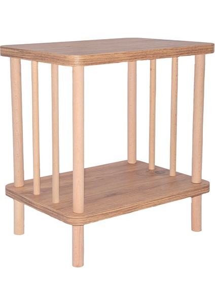 YPR Wood Tekli Komodin- Ahşap 30X40X43 Demonte