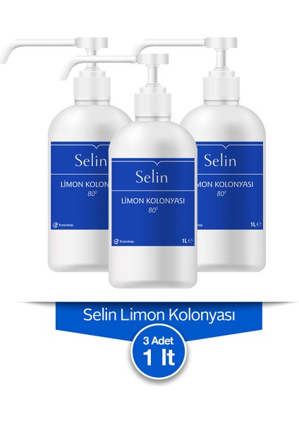 Limon Kolonyası Şişe 3 Lt (1 Lt X3 Adet)