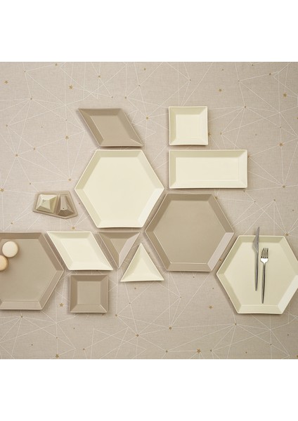 Forever Bone Puzzle 28 Parça 6 Kişilik Kahvaltı Takımı