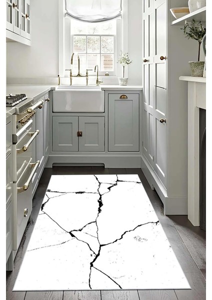 Mutfak Halısı – Kaymaz Dot Tabanlı, Yumuşak Dokulu, Yıkanabilir, Modern Tasarım (409)