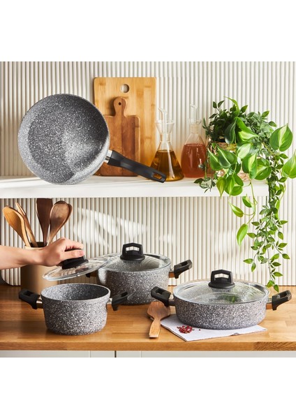 Bio Granit Ayaz 7 Parça Tencere Seti fiyatları