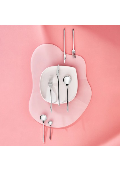 Premium Platin Von 12 Kişilik 84 Parça Çatal Kaşık Bıçak