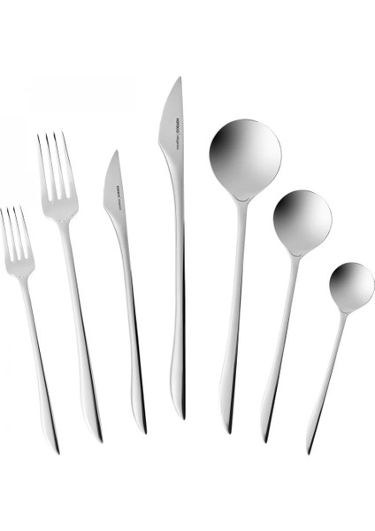 Premium Platin Von 12 Kişilik 84 Parça Çatal Kaşık Bıçak modelleri