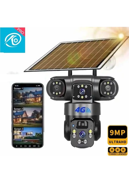 6MP Çift Lensli – 360° Hareket, Renkli Gece Görüşü, Akıllı Takip PTZ Güvenlik Kamerası-QR6060