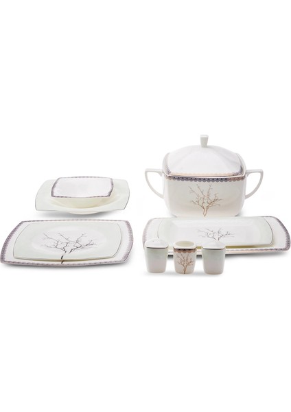 Fine Pearl Banyan 62 Parça 12 Kişilik Yemek Takımı indirimleri