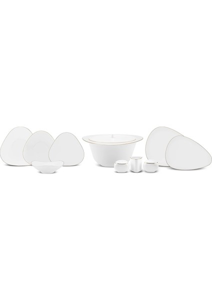 Fine Pearl Tristan 62 Parça 12 Kişilik Yemek Takımı Gold fiyatları