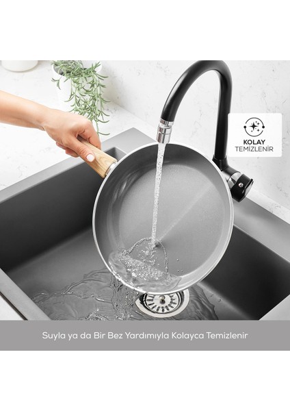 Swiss Crystal 15 Parça Tencere Seti Creamy fırsatları