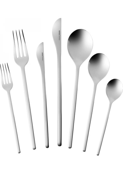 316 Premium Kapadokya Platin 12 Kişilik 84 Parça Çatal Kaşık Bıçak Takımı