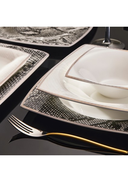 Fine Pearl Şahmeran 62 Parça 12 Kişilik Yemek Takımı Gold modelleri