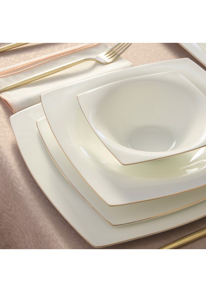 Fine Pearl Dara 58 Parça 12 Kişilik Yemek Takımı Gold fırsatları