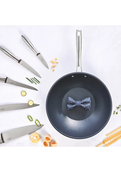 BioDiamond Pro İndüksiyon Tabanlı Wok Tava 28 cm 2,8 Lt fırsatları