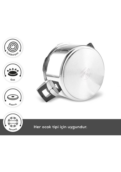 Quick and Safe İndüksiyon Tabanlı Düdüklü Tencere Seti 6+8 Lt modelleri