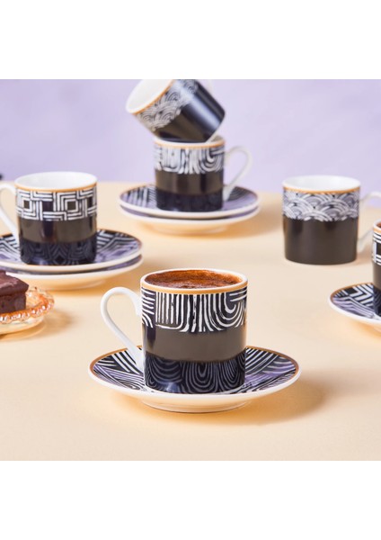 Rabat 6 Kişilik Kahve Fincanı 90 ml fiyatları