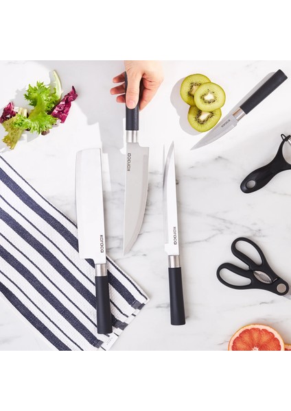 Black Force Satırlı 6 Parça Mutfak Bıçak Seti indirimleri