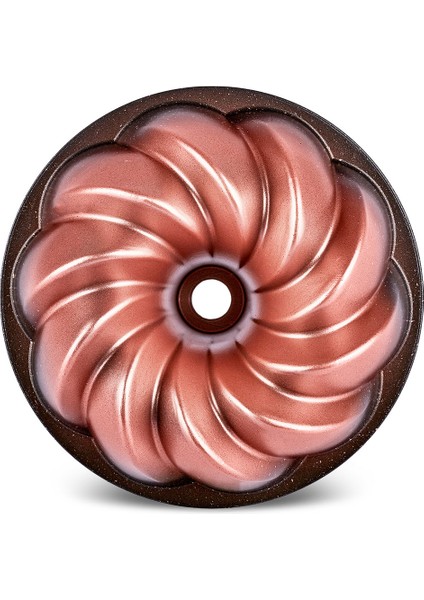 Nevera Degradeli Döküm Kek Kalıbı 26 Cm Rose Gold