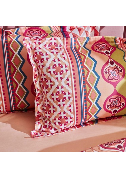 Cordelia Saten Çift Kişilik Nevresim Takımı Turuncu indirimleri