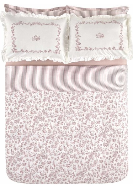 Versay Çift Kişilik Percale Nevresim Takımı Pembe
