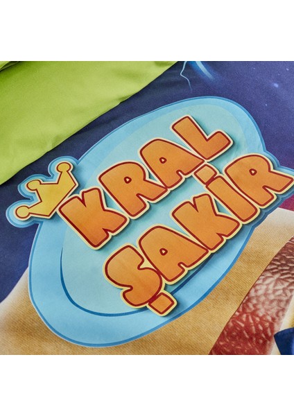 x Kral Şakir Devler Uyandı Tek Kişilik Nevresim Takımı