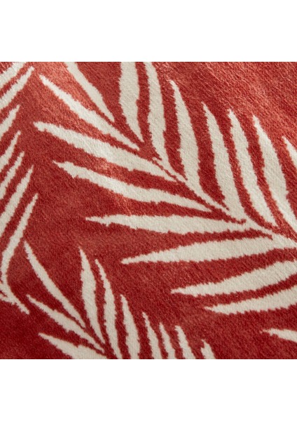 Leaf Tek Kişilik Pamuklu Battaniye Terracota