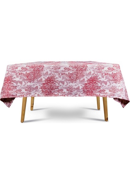 Yüksek Kaliteli Desenli Jakarlı Dokuma Kumaş 160 x 240 Masa Örtüsü Bordo Ağırlıklı modelleri