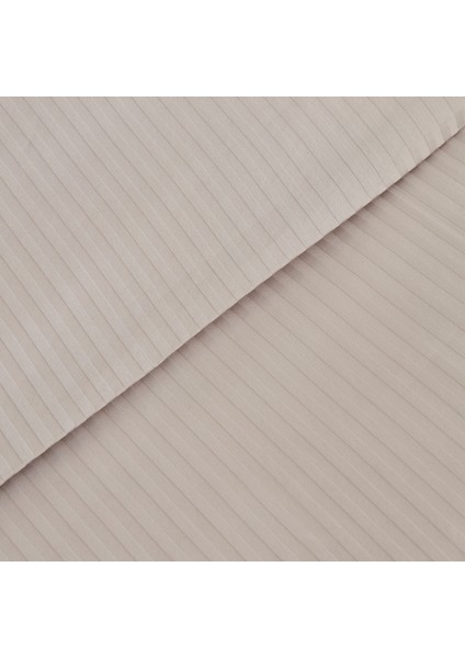 Vessa 120 Tel %100 Pamuk Çift Kişilik Çizgili Saten Nevresim Takımı Açık Gri fırsatları