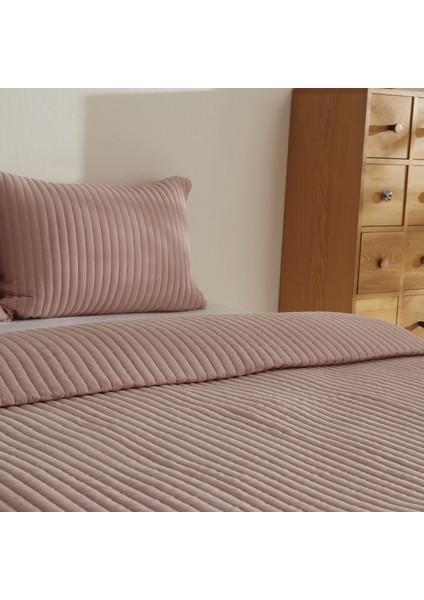 Elie Çift Kişilik Yatak Örtüsü Seti Pudra fırsatları