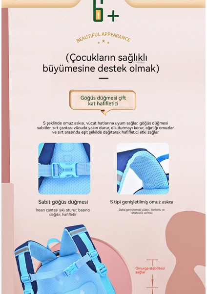 Ilkokul Çocukları Için Sevimli Karikatür Yük Azaltma Omurga Okul Çantası (Yurt Dışından) modelleri