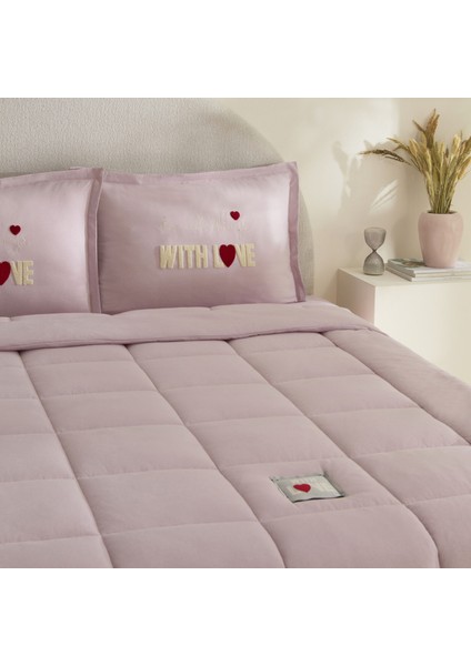 With Love Çift Kişilik Comfort Set Pembe fırsatları