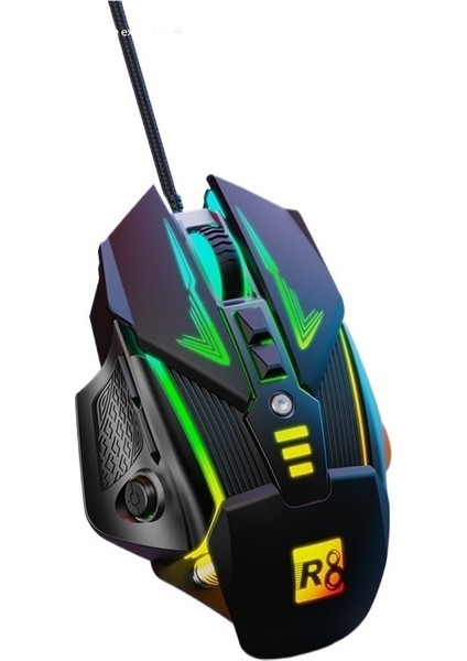 Mekanik Fare Kablolu Bilgisayar Dizüstü Oyun Makro Tanımı Renkli Optik Fare (Yurt Dışından) fiyatları