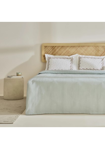 Roshell %100 Pamuk Tek Kişilik Pike Takımı Adaçayı