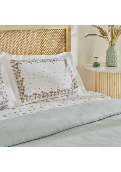 Roshell %100 Pamuk Tek Kişilik Pike Takımı Adaçayı modelleri