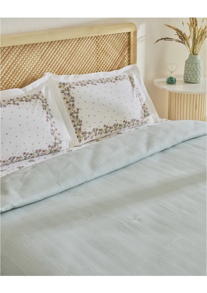 Roshell %100 Pamuk Tek Kişilik Pike Takımı Adaçayı indirimleri