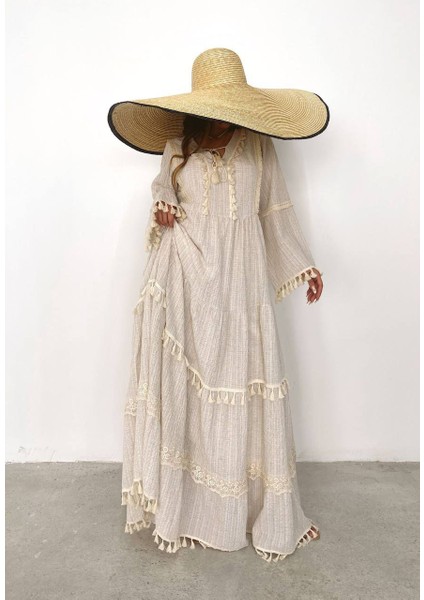 Astarlı Tesettürre Uygun Uzun Elbise modelleri