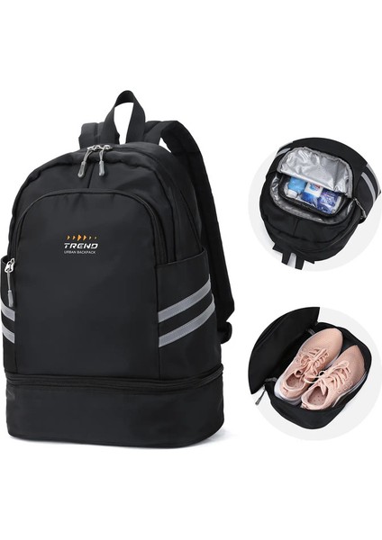 Ayakkabı Bölmesi Olan Kadınlar Için Spor Salonu Sırt Çantası, Büyük Kadınlar Seyahat Sırt Çantası Su Geçirmez, Spor Yüzme Yoga Atletik Sırt Çantası: Bej/beden: Küçük (Yurt Dışından)