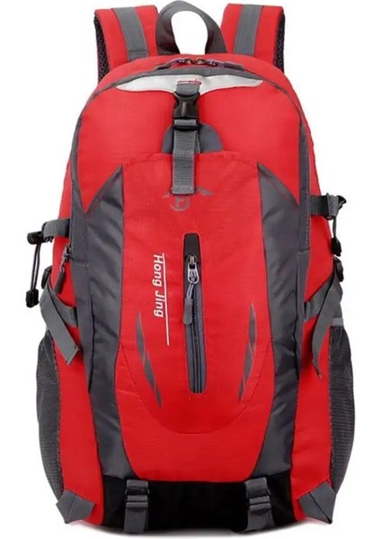 Büyük Su Geçirmez Sırt Çantası 40L Büyük Kapasiteli Torba Kamp Yürüyüş Yürüyüş Açık Hava Gezintisi Sırt Çantası Dalı Nayloncolor: Kırmızı (Yurt Dışından)