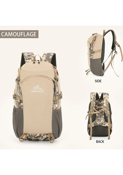 Açık Sırt Çantası, Kadın Spor Sırt Çantası, Yürüyüş Hafif Su Geçirmez Seyahat Okulu Çantası, Erkekler Seyahat Hafif Dağcı Renk: 98607 Kamuflaj (Yurt Dışından)