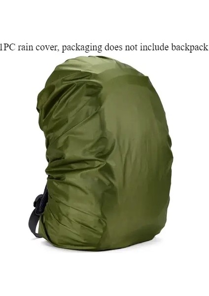 35L/60L Açık Yürüyüş Sırt Çantası Su Geçirmez Örtü Kampı Yürüyen Macerada, Yağmur Macerası Yağmur Kapağı Seyahat Piyade Sırt Çantası Kapağı Renk: 55-60L-YEŞIL (Yurt Dışından)