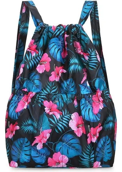 Kadın Açık Naylon Paket Cep Backpack Mommy Büyük Kapasite Bagcolor: 2/boyut: 43X50 (Yurt Dışından)