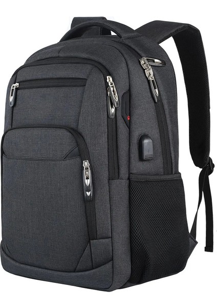 Insan Sırt Çantası Erkekler Seyahat Çantası Açık Kamera Lens Çantası Siyah Dizüstü Bilgisayar Çantası Büyük Kapasiteli Dağcılık Su Geçirmez El Çantası: Siyah/boyut: 18 Inç (Yurt Dışından)